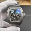Richard Mille RM 055 Bubba Watson Grey ATZ Super Clone Replica front view with skeleton dial