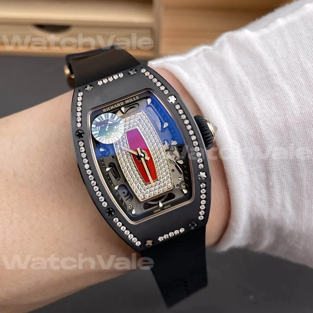Richard Mille RM 07-01 Automatic Black Ceramic Super Clone Replica premium luxury watch for women