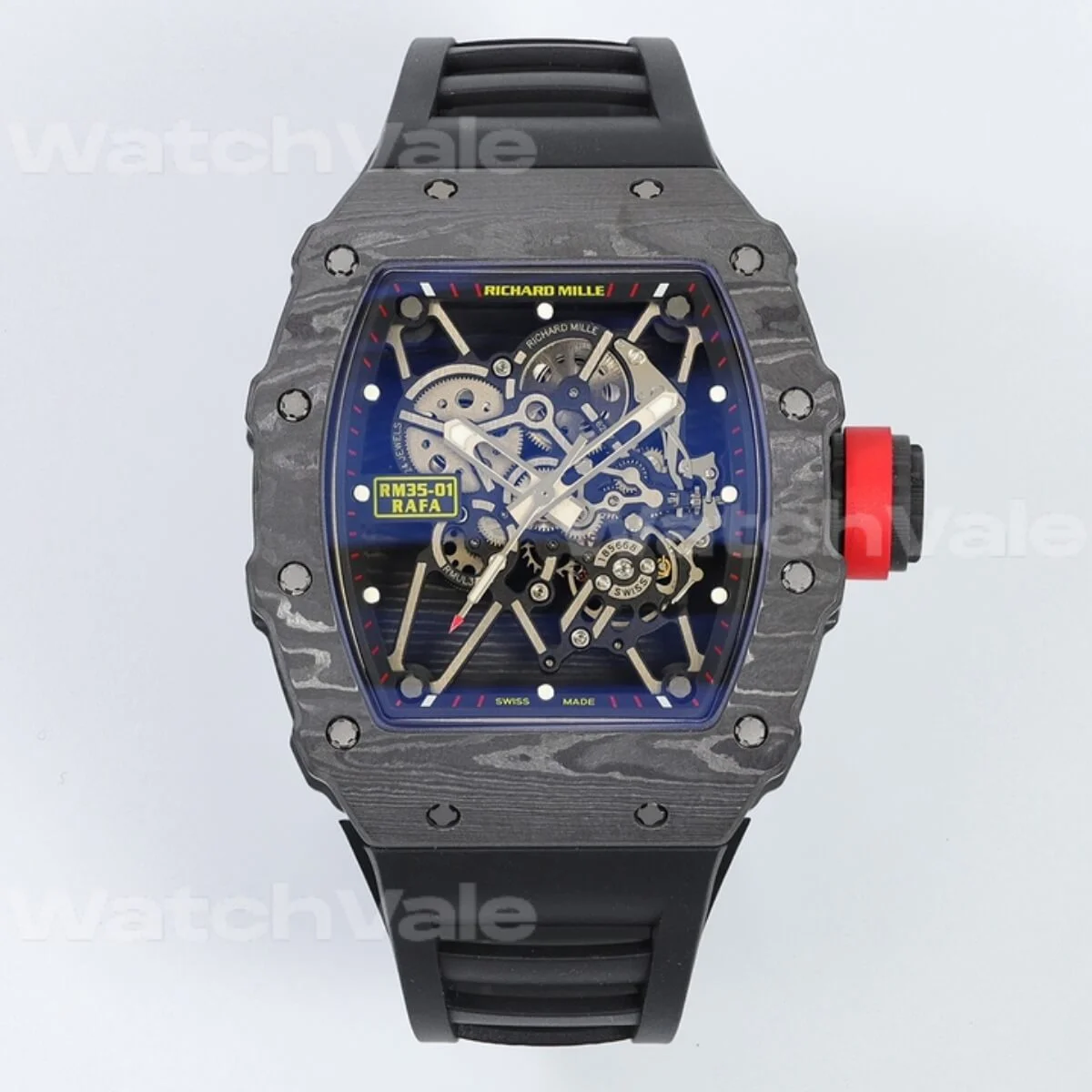 Richard Mille RM 35-01 Rafael Nadal Carbon TPT Blue Dial Super Clone Replica front view