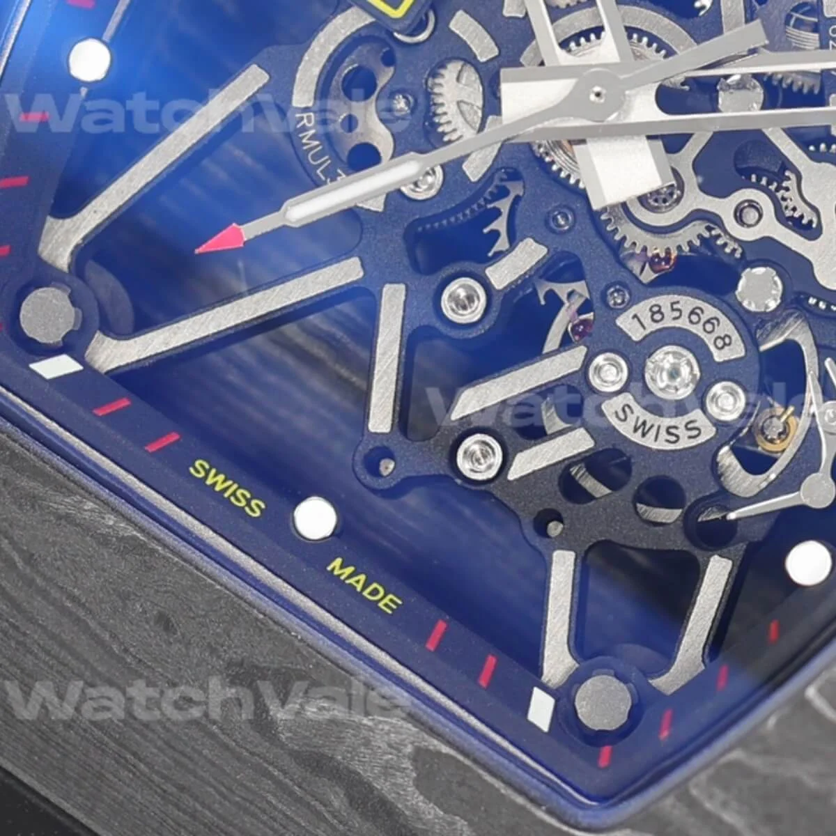 Richard Mille RM 35-01 Rafael Nadal Super Clone Replica Carbon TPT case and rubber strap