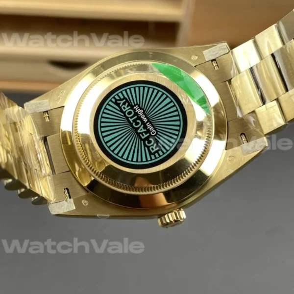 Rolex Day-Date 40 Black Dial Baguette Markers Super Clone Replica 1:1