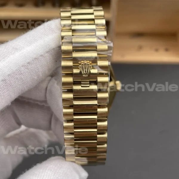 Swiss Grade Rolex Day-Date 40 228238 Black Baguette Super Clone Replica