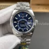 Rolex Oyster Perpetual Sky-Dweller 336934 Bright Blue Dial Super Clone Replica with Jubilee Bracelet