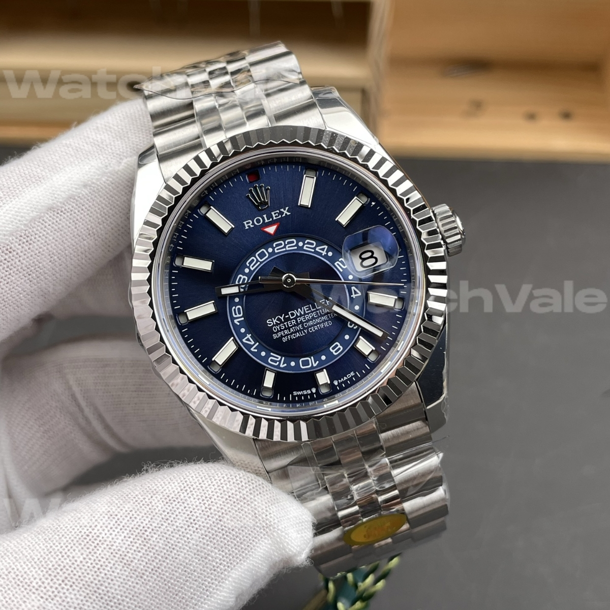 Rolex Sky-Dweller 336934 Super Clone Replica Blue Dial 42mm Luxury Watch