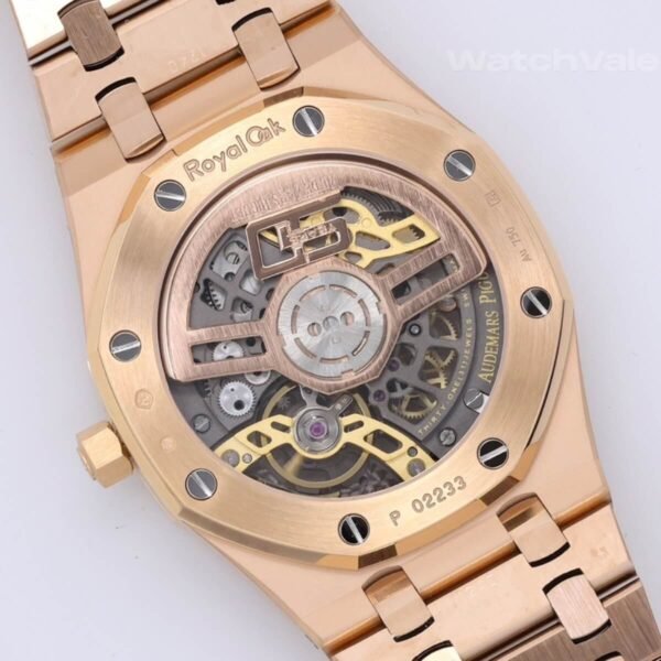 Audemars Piguet Royal Oak 16204OR pink gold case side view replica