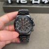 Replica AP Royal Oak ceramic black Tapisserie dial close-up