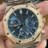 Audemars Piguet Royal Oak Chronograph 26331OR Blue Dial Rose Gold super clone front view