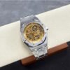 Audemars Piguet Royal Oak Double Balance Wheel Openworked 15407ST Pink Gold super clone front view