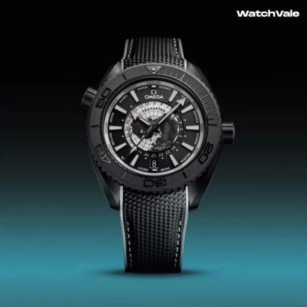 OMEGA Seamaster Planet Ocean 600M black ceramic replica on wrist