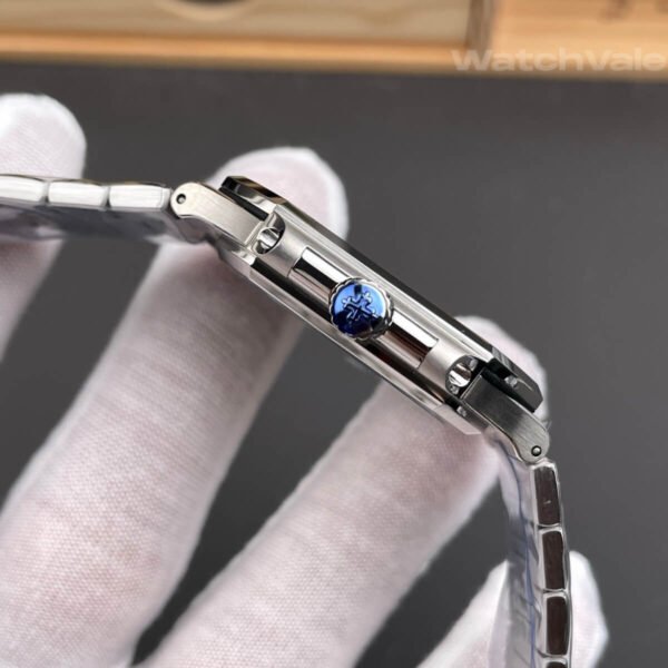 Patek Philippe Cubitus replica side profile showing case thickness on wristPatek Philippe Cubitus replica side profile showing case thickness on wrist