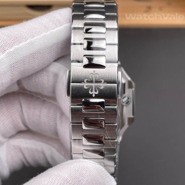 Super clone Patek Cubitus stainless steel worn on wrist lifestyle photo