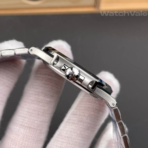 Patek Philippe 5711/1A-011 replica side profile showing case on wrist