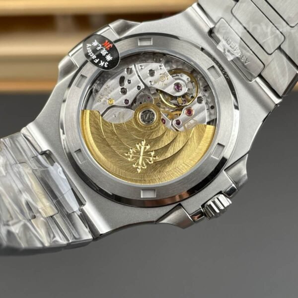Olive green dial replica watch with white gold hour markers and date window