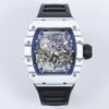Replica RM35-01 Nadal white case skeleton dial close-up
