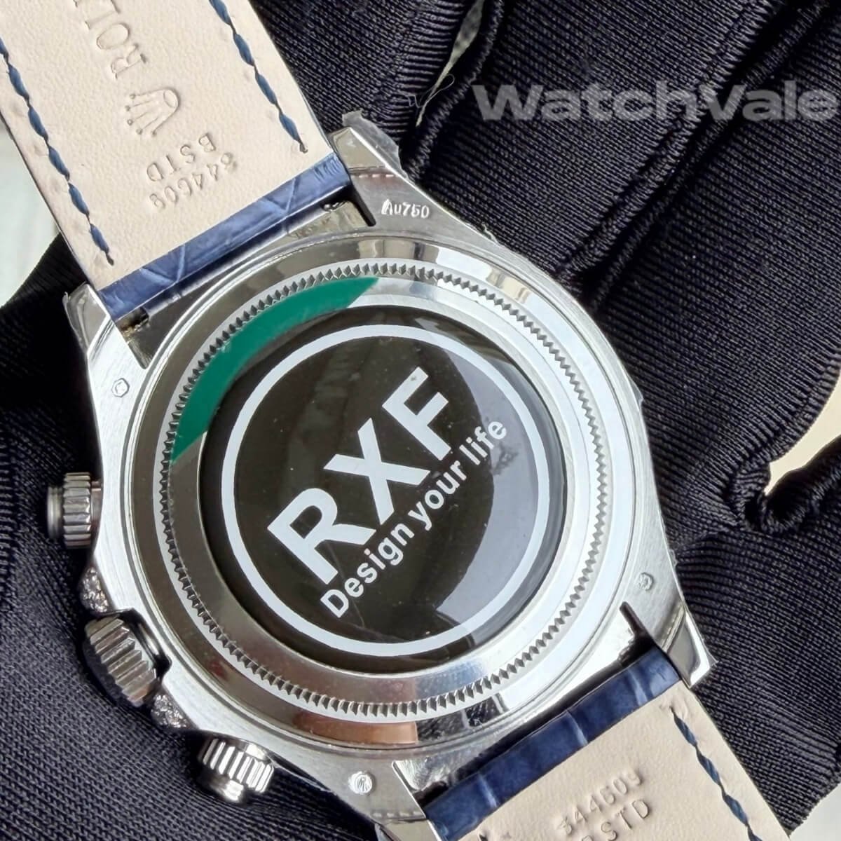 Diamond pavé dial Rolex Daytona white gold replica watch
