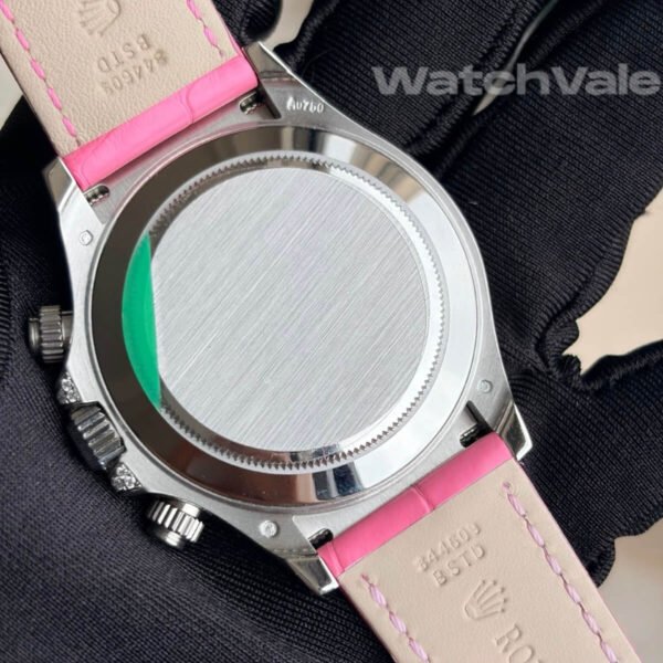 Pink dial Rolex Daytona white gold replica watch