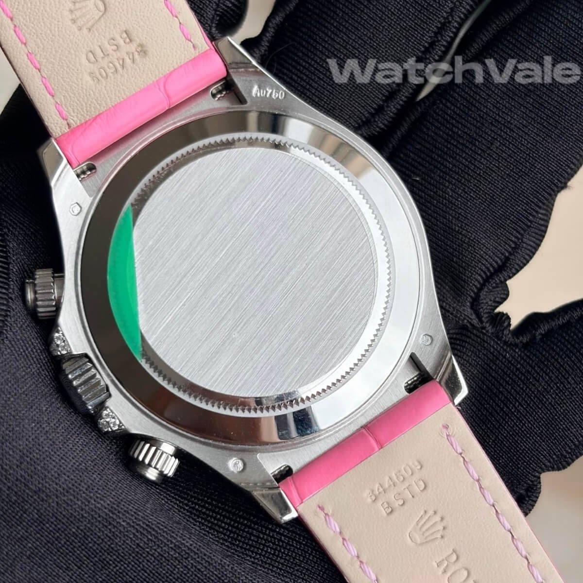 Pink dial Rolex Daytona white gold replica watch