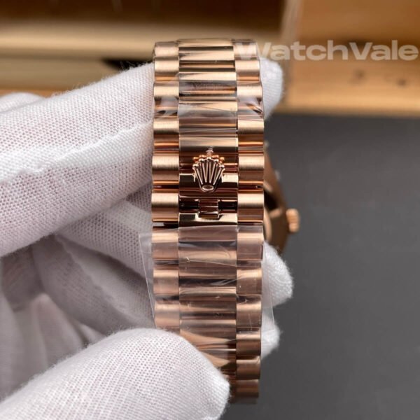 Rolex Day-Date 40 228235 white dial Everose gold super clone replica