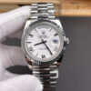 Rolex Day-Date 40 228239 white dial white gold super clone replica