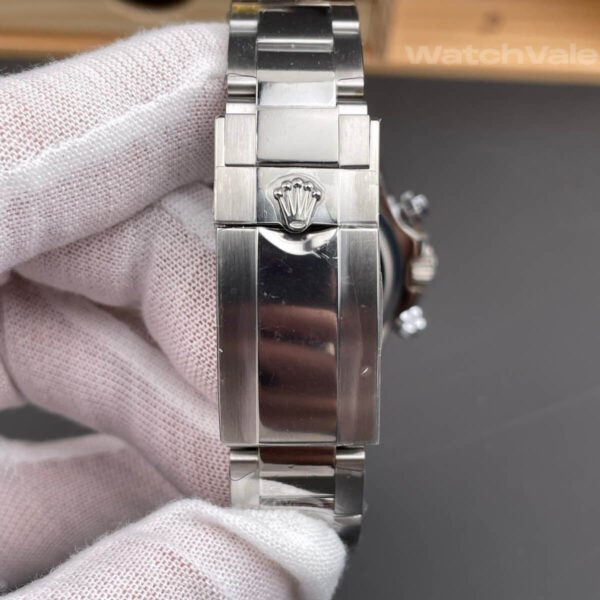 Rolex Daytona 126509 Bright Black Steel Dial White Gold super clone front view