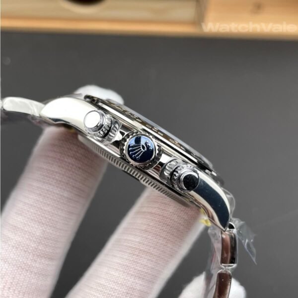Rolex 126509 replica side profile showing white gold case on wrist