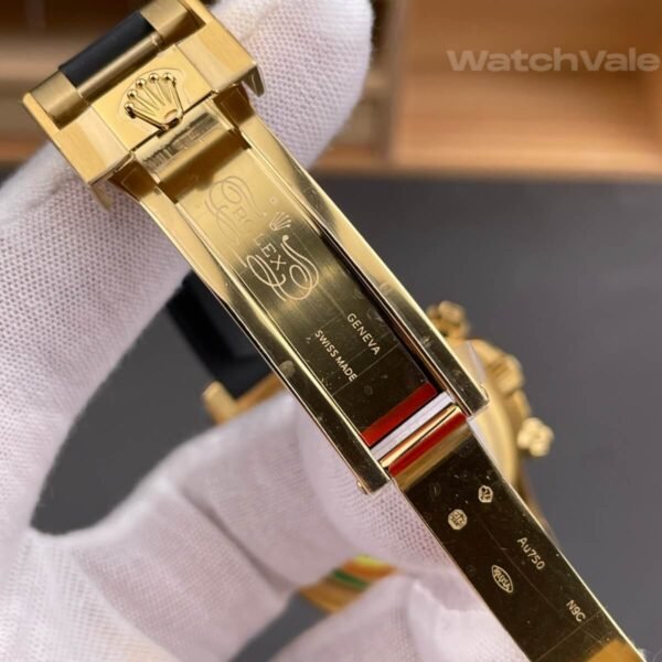 Rolex Daytona 126518LN Black Champagne Dial Yellow Gold super clone front view