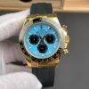 Rolex Daytona 126518LN Turquoise Blue Dial Yellow Gold super clone front view