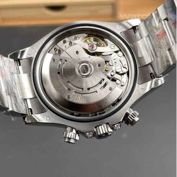 Rolex 126599TSA replica side profile showing white gold case on wrist