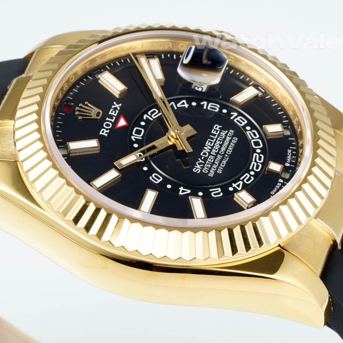Rolex Sky-Dweller 336238 Ring Command bezel side view replica