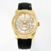 Rolex Sky-Dweller 336238 champagne dial close-up replica watch