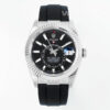 Rolex Sky-Dweller 336239 black dial close-up replica watch
