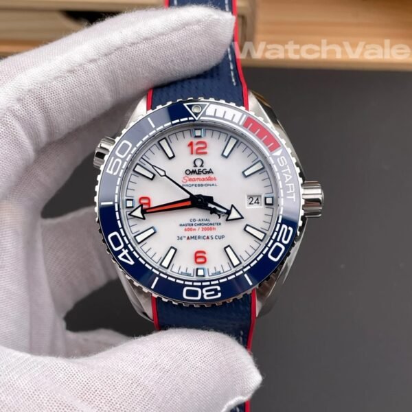 Omega Seamaster Planet Ocean 36th America's Cup 215.32.43.21.04.001 white dial super clone replica