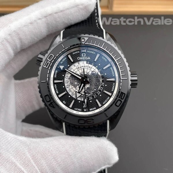 Omega Seamaster Planet Ocean Worldtimer 215.92.46.22.01.007 grey dial super clone replica
