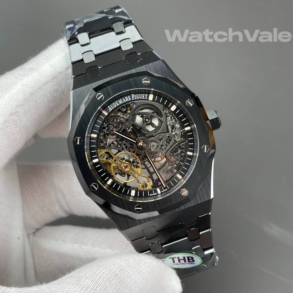 Audemars Piguet Royal Oak Flying Tourbillon 26735ST.OO.1320ST.01 skeleton dial super clone replica