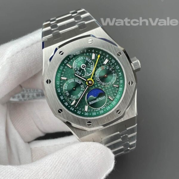 Audemars Piguet Royal Oak Perpetual Calendar 26606ST.OO.1220ST.01 green Grande Tapisserie super clone replica