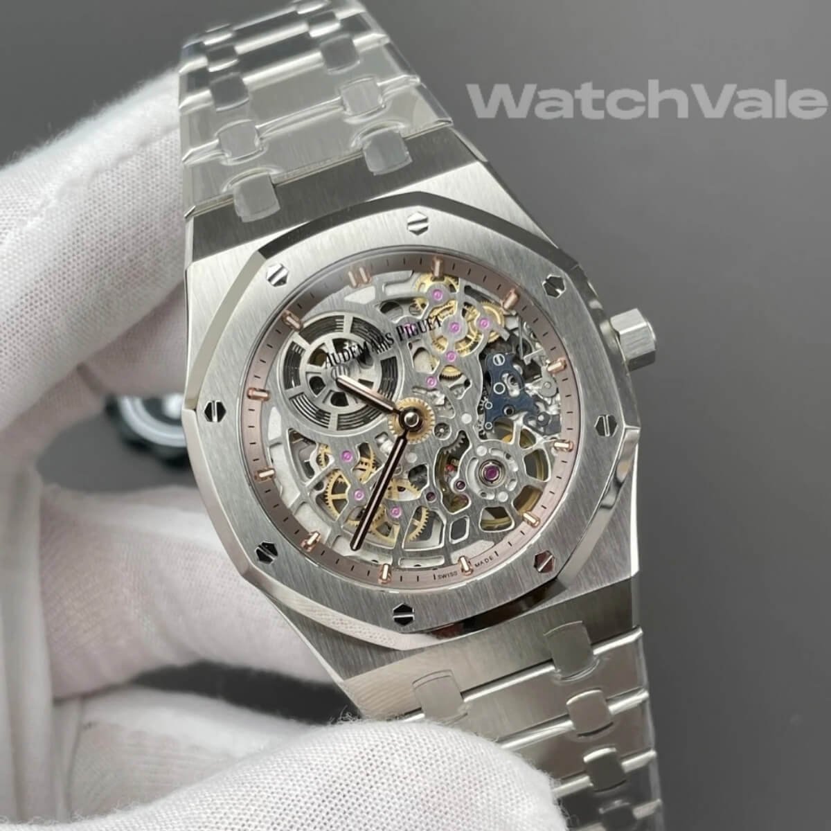 Audemars Piguet Royal Oak Double Balance Wheel Openworked 15407ST.OO.1220ST.01 skeleton super clone replica