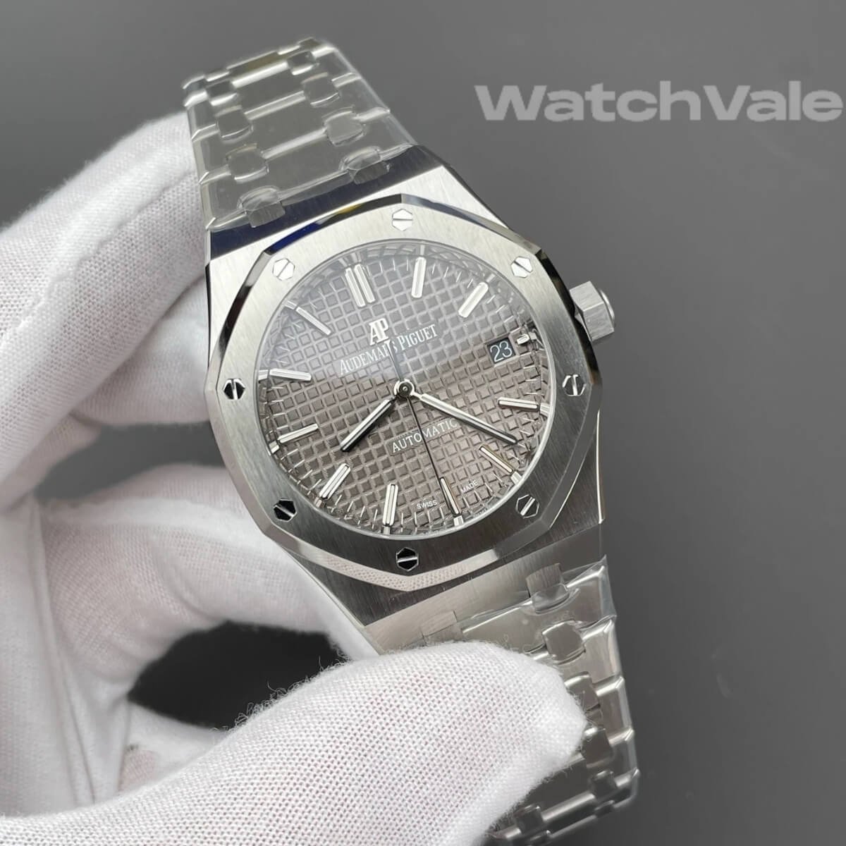 Audemars Piguet Royal Oak Selfwinding 15300ST.OO.1220ST.01 silver Grande Tapisserie super clone replica