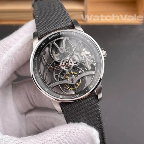Audemars Piguet Code 11.59 Tourbillon Openworked 26600CR.OO.D009KB.01 grey skeleton best replica
