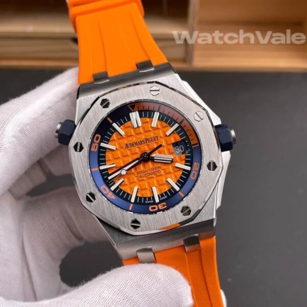 Audemars Piguet Royal Oak Offshore Diver 15710ST.OO.A070CA.01 orange dial best replica