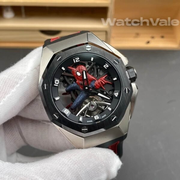 Audemars Piguet Royal Oak Concept Tourbillon Spider-Man 26631IO openworked dial best replica