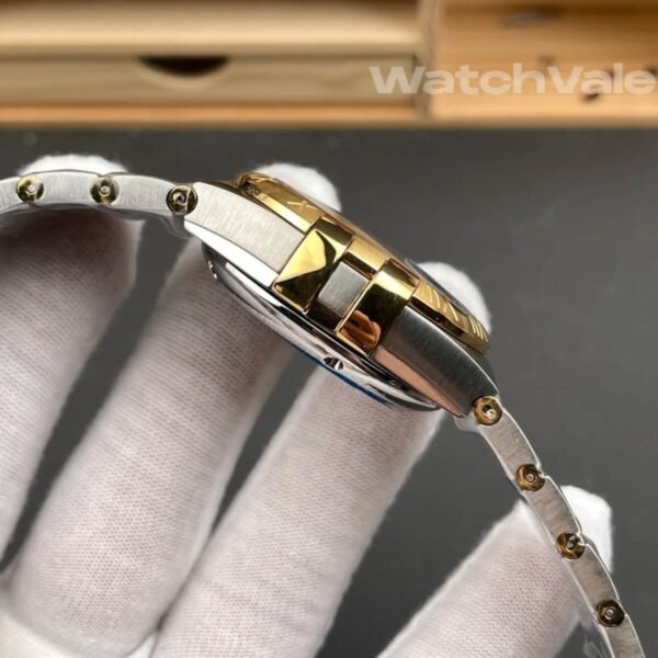 Omega Constellation 38mm steel yellow gold bracelet replica on wrist