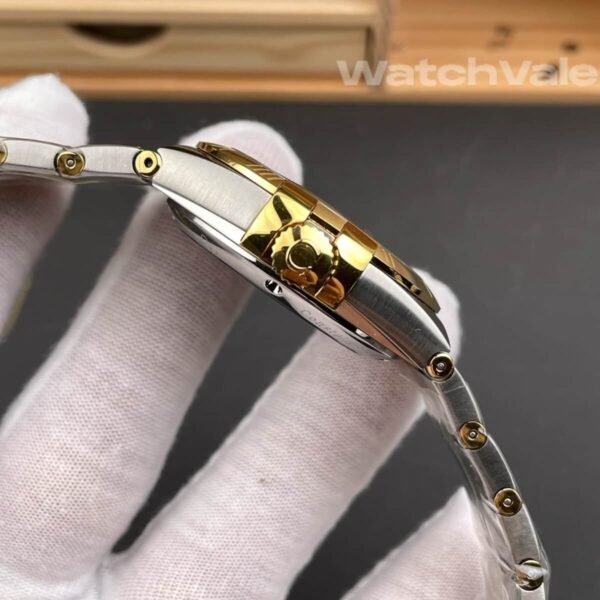 Omega Constellation 38mm steel yellow gold bracelet replica on wrist