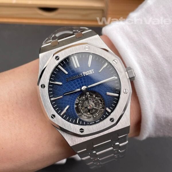 Audemars Piguet Royal Oak white gold hour markers flying tourbillon replica watch