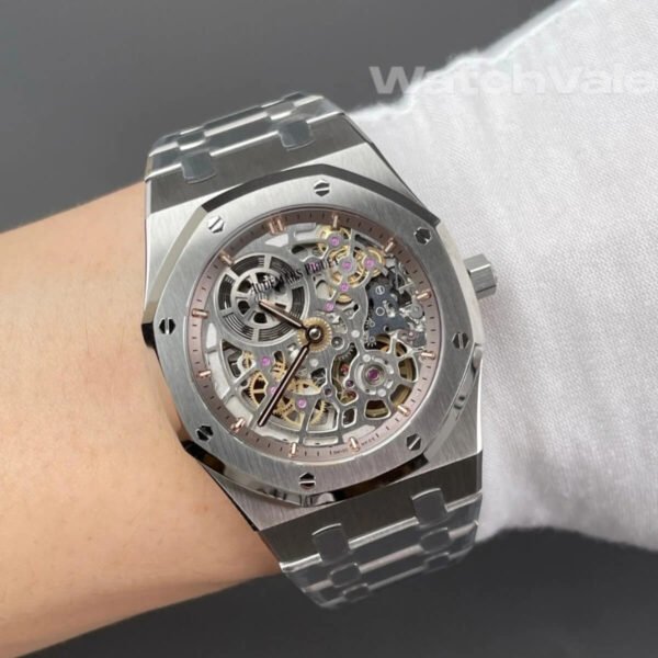 Audemars Piguet Royal Oak Double Balance Wheel 15407ST.OO.1220ST.01 replica watch back view