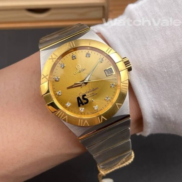 Omega Constellation 123.20.38.21.58.001 replica watch back view