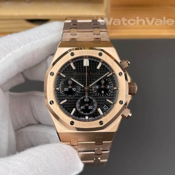 Audemars Piguet Royal Oak Chronograph rose gold hour markers replica watch