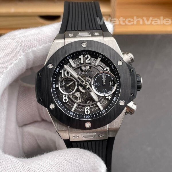 Hublot Big Bang Unico skeleton dial close-up replica watch