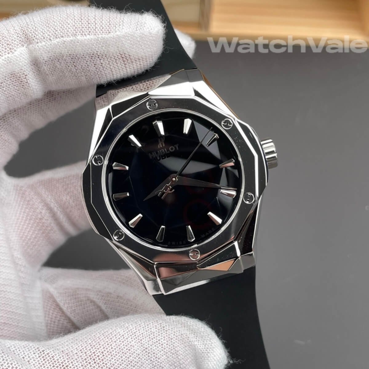 Hublot Classic Fusion Orlinski Titanium bezel side view replica