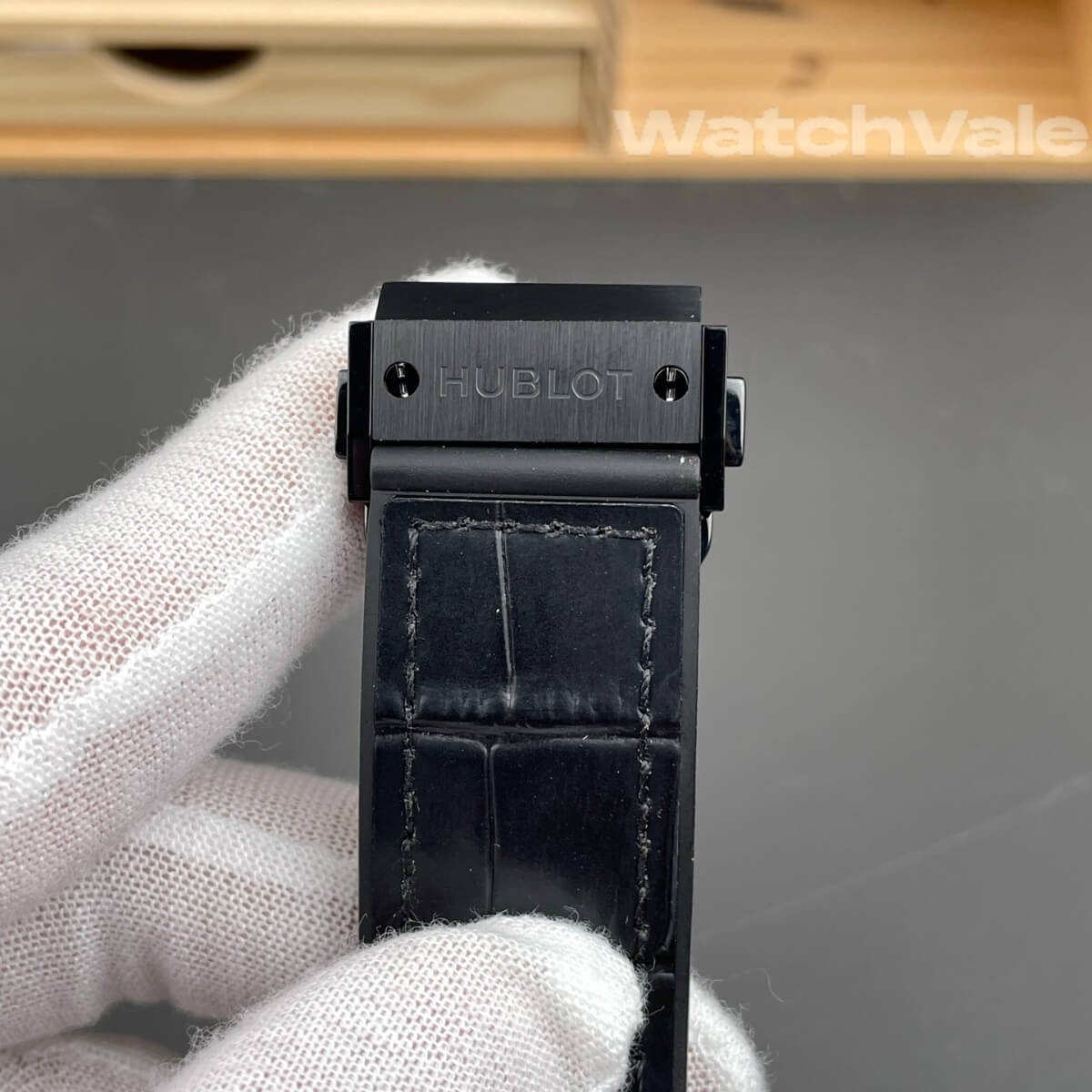 Hublot Classic Fusion Skull full view 45mm black diamond replica