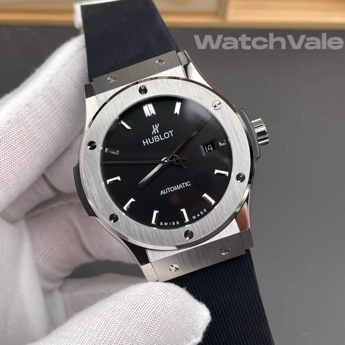 Hublot Classic Fusion Titanium bezel side view replica
